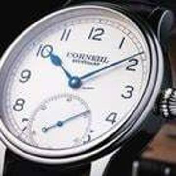  Cornehl Classic Silver Lünette doppelbombiert Zwiebelkrone 