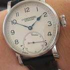 Cornehl Classic Silver Lünette doppelbombiert Zwiebelkrone