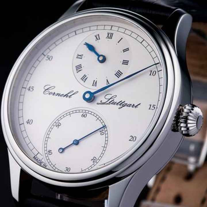  Cornehl Regulator , Lünette doppelbombiert Zwiebelkrone 