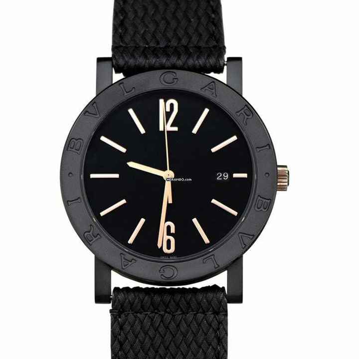  Bulgari Solotempo 102929 - Solotempo Automatic Black Dial Men's Watch </h1> 