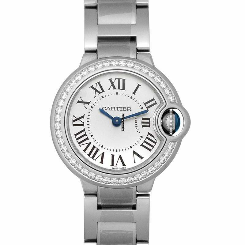  Cartier Ballon Bleu 28mm W4BB0015 - Ballon Bleu de Cartier 28 mm Quartz White Dial Stainless Steel Ladies Watch </h1> 