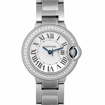  Cartier Ballon Bleu 28mm W4BB0015 - Ballon Bleu de Cartier 28 mm Quartz White Dial Stainless Steel Ladies Watch </h1> 