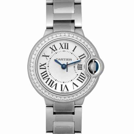  Cartier Ballon Bleu 28mm W4BB0015 - Ballon Bleu de Cartier 28 mm Quartz White Dial Stainless Steel Ladies Watch </h1> 