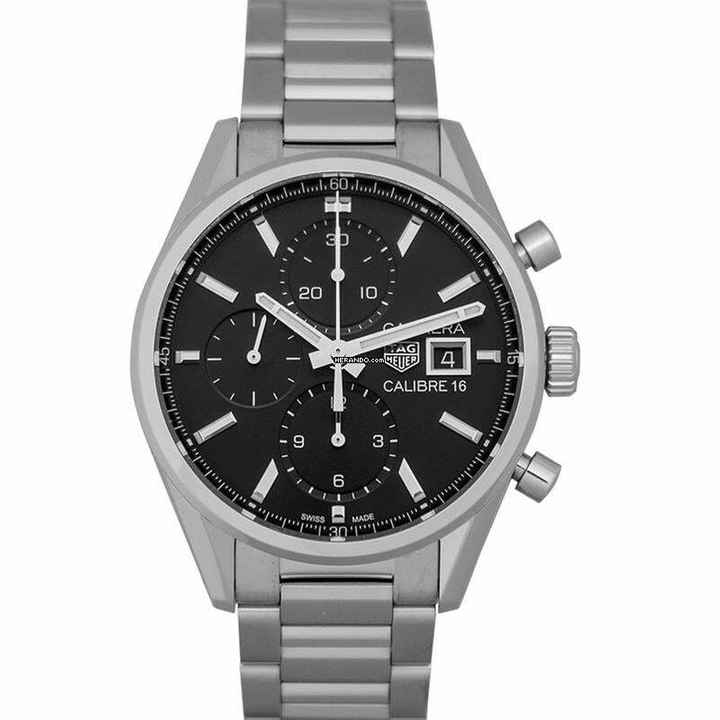  TAG Heuer Carrera CBK2110.BA0715 - Carrera Automatic Black Dial Stainless Steel Men's Watch </h1> 