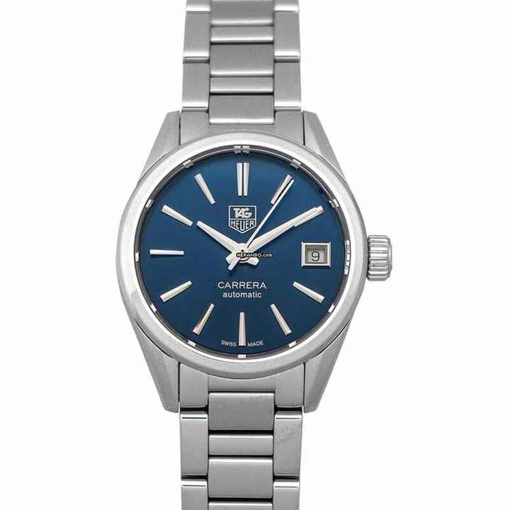  TAG Heuer Carrera Lady WAR2419.BA0776 - Carrera Calibre 9 Automatic Blue Dial Ladies Watch </h1> 