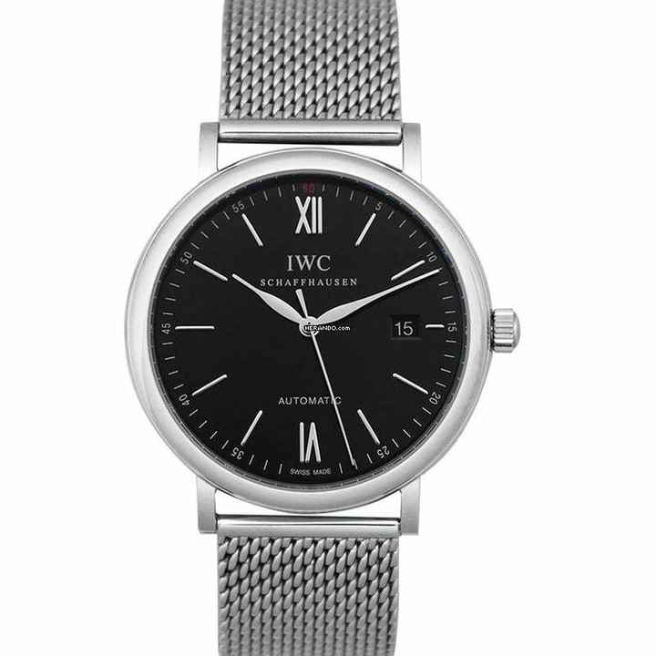  IWC Portofino Automatic IW356506 - Portofino Automatic Black Dial Men's Watch </h1> 