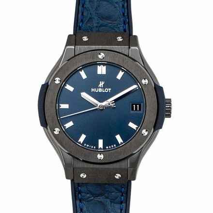  Hublot Classic Fusion Blue 581.CM.7170.LR - Classic Fusion Ceramic Blue Quartz Blue Dial Ladies Watch </h1> 
