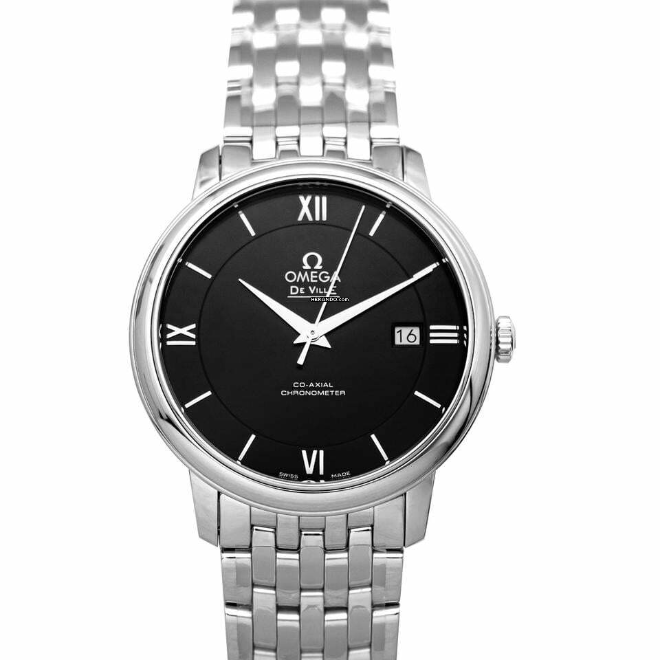 Omega De Ville Prestige 424.10.40.20.01.001 - De Ville Prestige Co-Axial 39.5 mm Automatic Black Dial Steel Men's </h1>