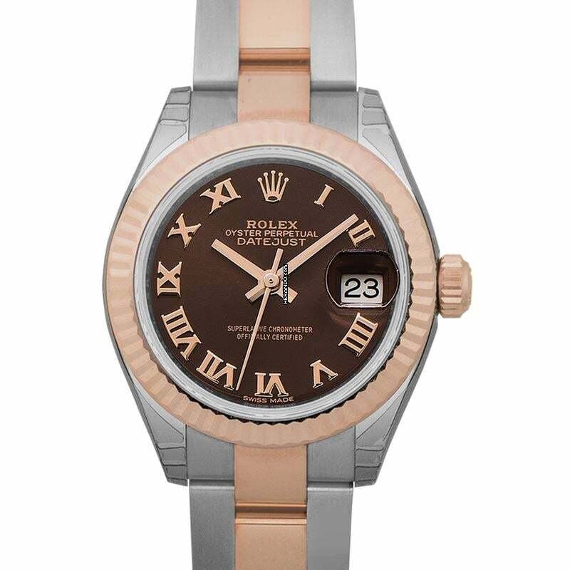  Rolex Lady-Datejust 279171-0009 - Lady-Datejust Steel And 18ct Everose Gold Automatic Chocolate Dial Ladies Wa </h1> 