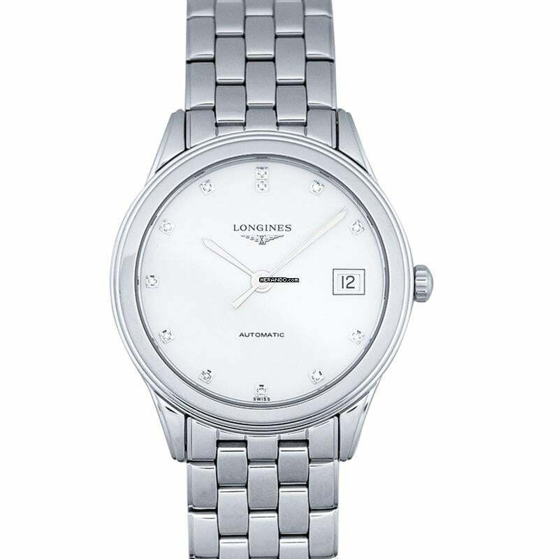  Longines Flagship L47744276 - Flagship Automatic White Dial Diamond Indexes Men's Watch </h1> 