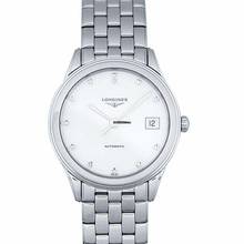 Thumbnail von Longines Flagship L47744276 - Flagship Automatic White Dial Diamond Indexes Men's Watch </h1>