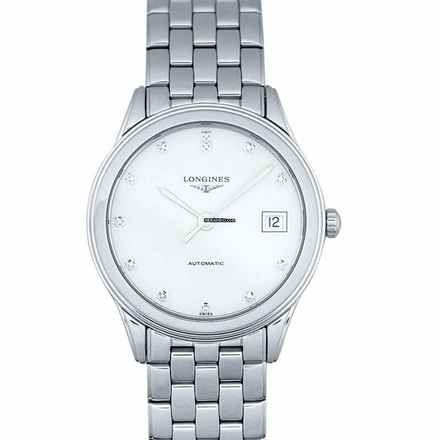  Longines Flagship L47744276 - Flagship Automatic White Dial Diamond Indexes Men's Watch </h1> 