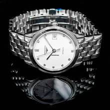 Thumbnail von Longines Flagship L47744276 - Flagship Automatic White Dial Diamond Indexes Men's Watch </h1>