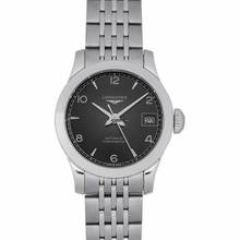 Thumbnail von Longines Record L23204566 - Record Automatic Black Dial Stainless Steel Ladies Watch </h1>