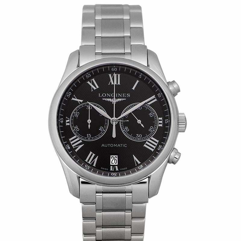  Longines Master Collection L26294516 - The Longines Master Collection Black/Steel 40mm </h1> 