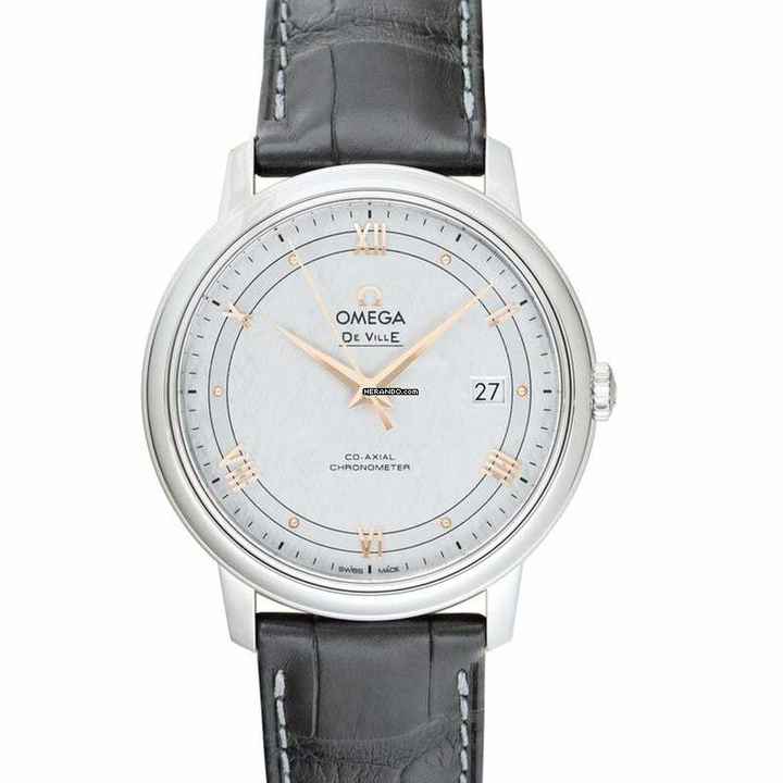  Omega De Ville Prestige 424.13.40.20.02.005 - De Ville Prestige Co-Axial 39.5 mm Automatic Silver Dial Stainless S </h1> 