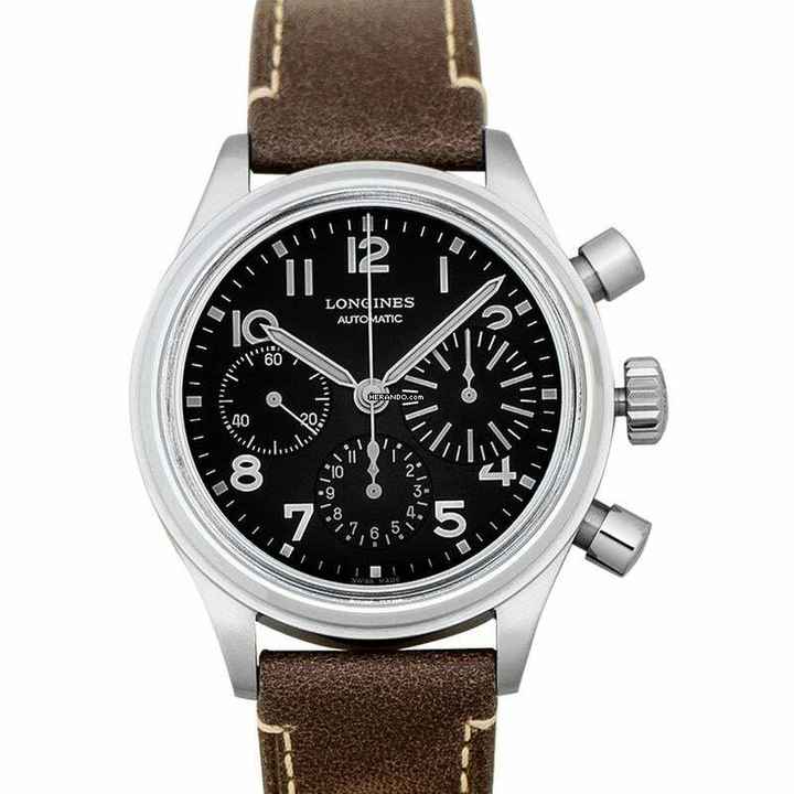  Longines Avigation L28164532 - Avigation Bigeye Chronograph Automatic Black Dial Men's Watch </h1> 