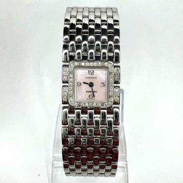  Cartier RUBAN Quartz Steel ~0.5TCW Diamond Watch Pink MOP Dial </h1> 