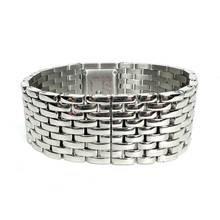 Thumbnail von Cartier RUBAN Quartz Steel ~0.5TCW Diamond Watch Pink MOP Dial </h1>