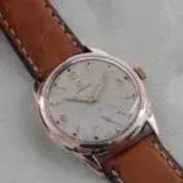  Omega Herrenuhr massiv 14 Karat Roségold 33 mm Cal 26.5 T </h1> 