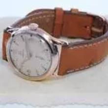 Thumbnail von Omega Herrenuhr massiv 14 Karat Roségold 33 mm Cal 26.5 T </h1>