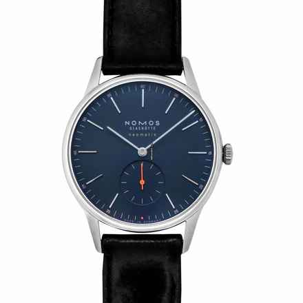  NOMOS Orion Neomatik 343 - Orion Neomatik 39 Midnight Blue Automatic Blue Dial 38.5mm Men's Watch </h1> 