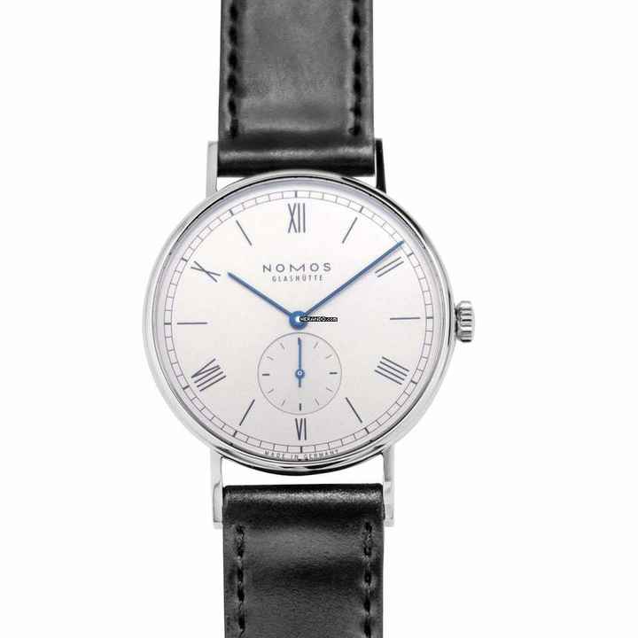  NOMOS Ludwig 38 234 - Nomos Glashütte Ludwig 38 Silver/Leather 37.5mm </h1> 