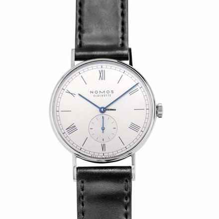  NOMOS Ludwig 38 234 - Nomos Glashütte Ludwig 38 Silver/Leather 37.5mm </h1> 
