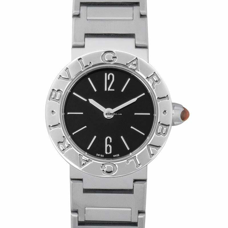  Bulgari Bulgari 102943 - Bvlgari Bvlgari Quartz black lacquered dial Dial Steel Ladies Watch </h1> 