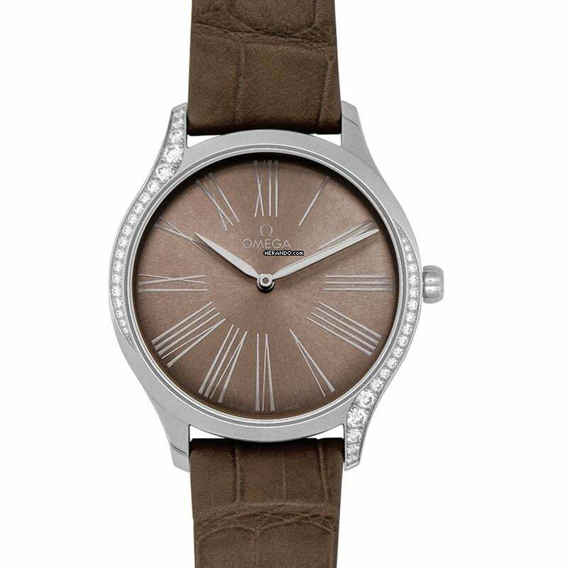 Omega De Ville Trésor 428.18.39.60.13.001 - De Ville Tresor Quartz 39 mm Quartz Grey Dial Steel Ladies Watch </h1>
