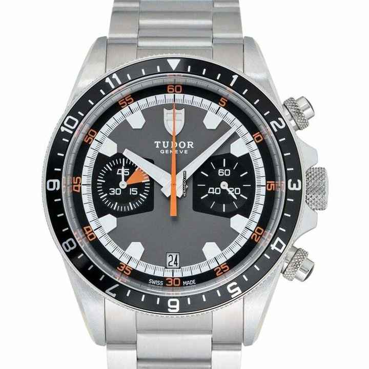  Tudor Heritage Chrono 70330N - Heritage Chrono Grey / Steel Ø42.00 mm </h1> 