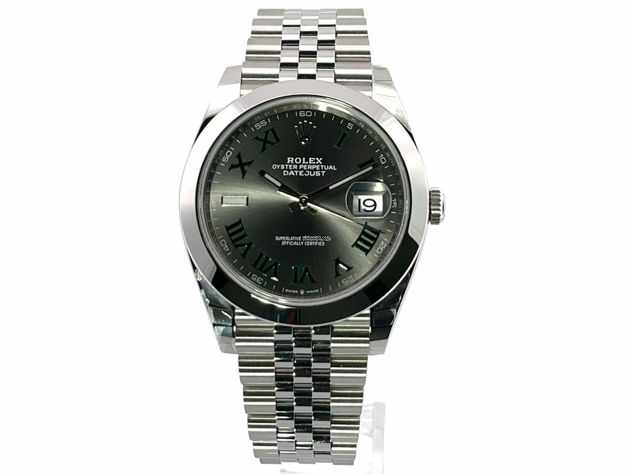  Rolex Datejust 41 Ref. 126300 Edelstahl Rhodium Röm Jubile-Band </h1> 