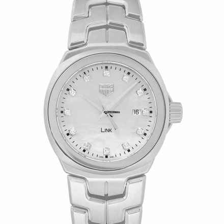  TAG Heuer Link Lady WBC1312.BA0600 - Link Ladies Quartz Mother Of Pearl Dial with Diamonds Ladies Watch </h1> 