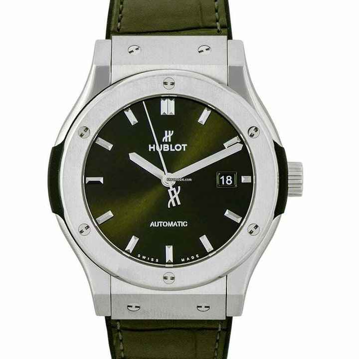  Hublot Classic Fusion 542.NX.8970.LR - Classic Fusion Green Titanium Automatic Green Dial Men's Watch </h1> 