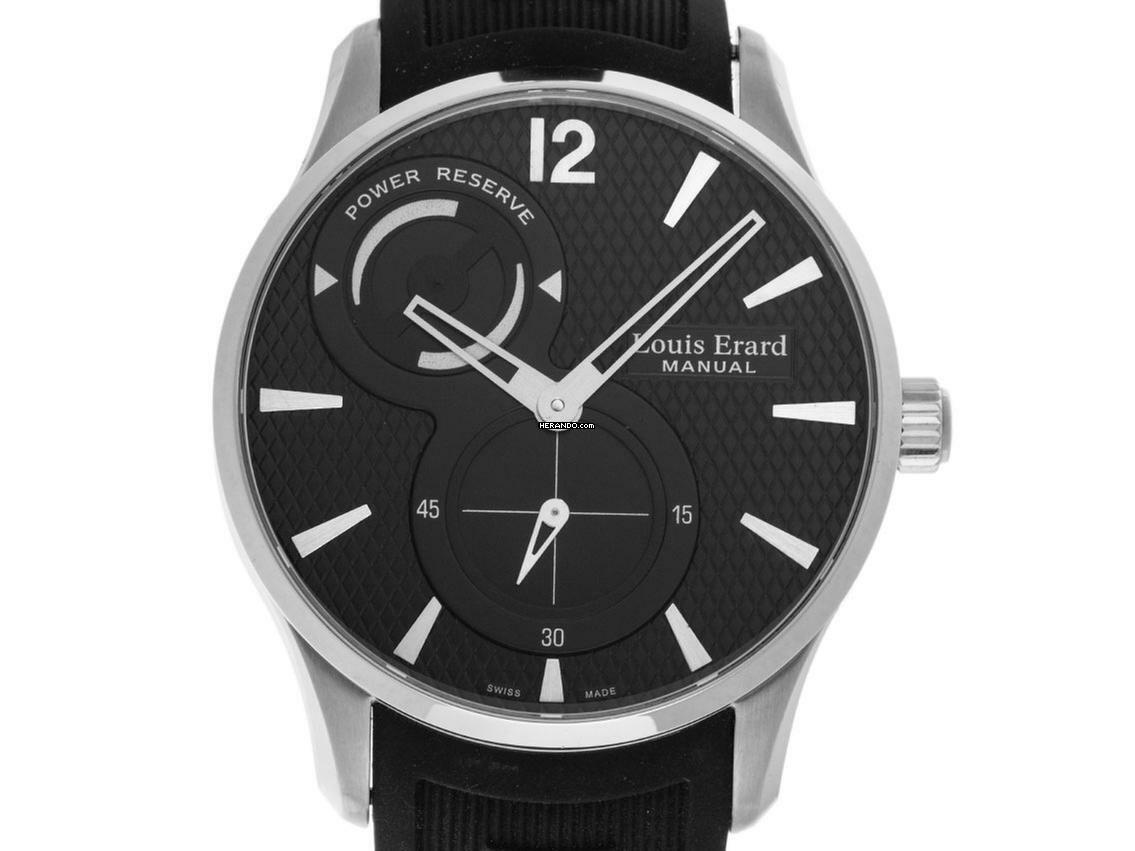  Louis Erard 1931 Gangreserve Stahl Handaufzug 42mm Neu 
