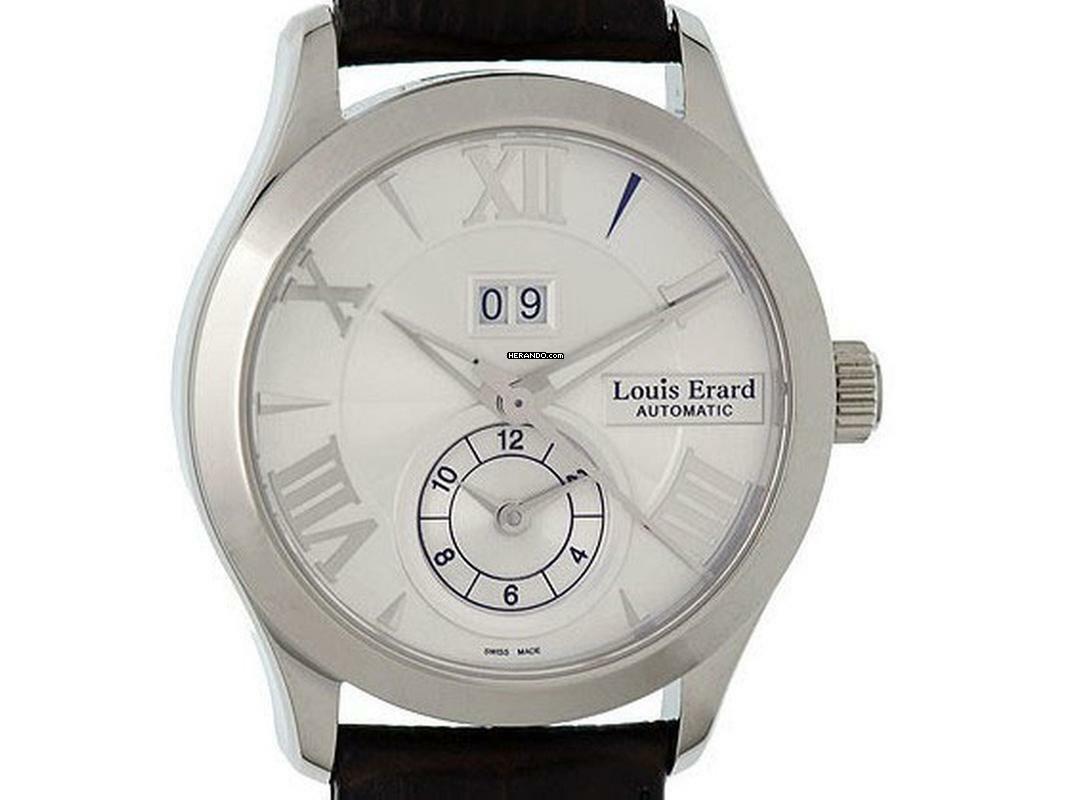  Louis Erard 1931 GMT Big Date Stahl Automatik 40mm Neu 