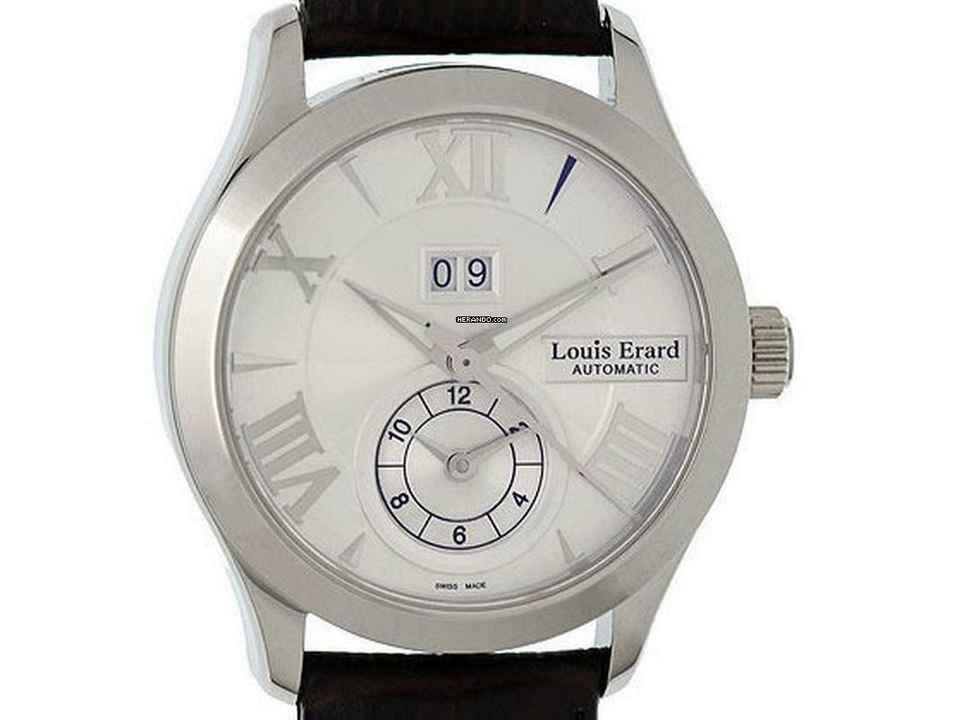  Louis Erard 1931 GMT Big Date Stahl Automatik 40mm Neu 