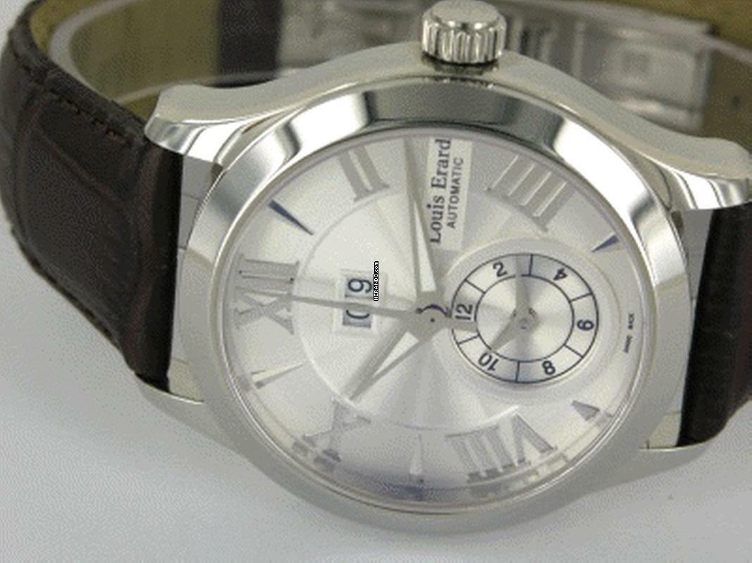 Thumbnail von Louis Erard 1931 GMT Big Date Stahl Automatik 40mm Neu