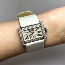 Thumbnail von Cartier Tank Divan Quartz 31mm Steel 1.49TCW DIAMONDS Watch </h1>