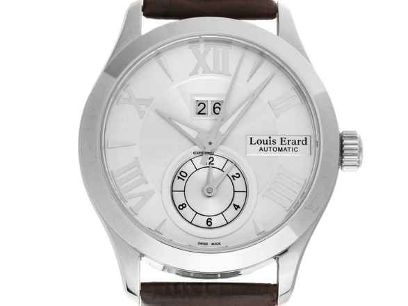  Louis Erard 1931 GMT Big Date Stahl Automatik 40mm Neu 