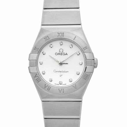  Omega Constellation Ladies 131.10.25.60.55.001 - Constellation Manhattan Quartz 25 mm Quartz White Dial Diamonds Ladi </h1> 