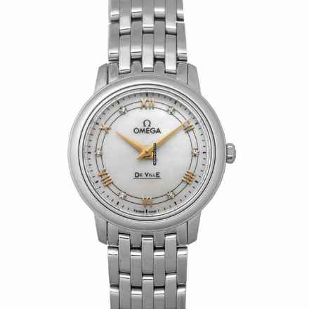  Omega De Ville Prestige 424.10.27.60.55.001 - De Ville Prestige Quartz 27.4 mm Quartz White Mother Of Pearl Dial S </h1> 