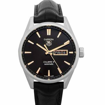  TAG Heuer WAR201C.FC6266 - Carrera Calibre 5 Day-Date Automatic Black Dial Ladies Watch </h1> 