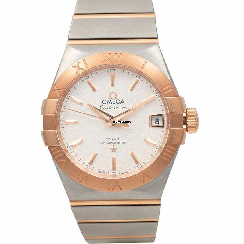 Omega Constellation Men 123.20.38.21.02.007 - Constellation Co-Axial 38 mm Automatic Silver Dial Red Gold Men's Wa </h1>