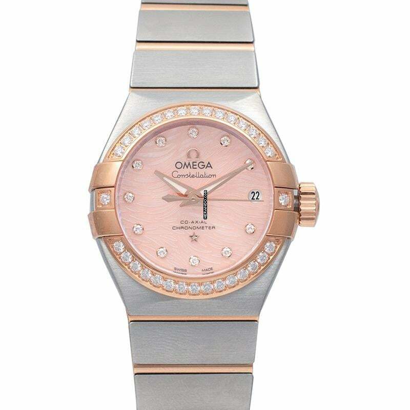 Omega Constellation Ladies 123.25.27.20.57.004 - Constellation Co-Axial 27 mm Automatic Pink Mother Of Pearl Dial Dia </h1>