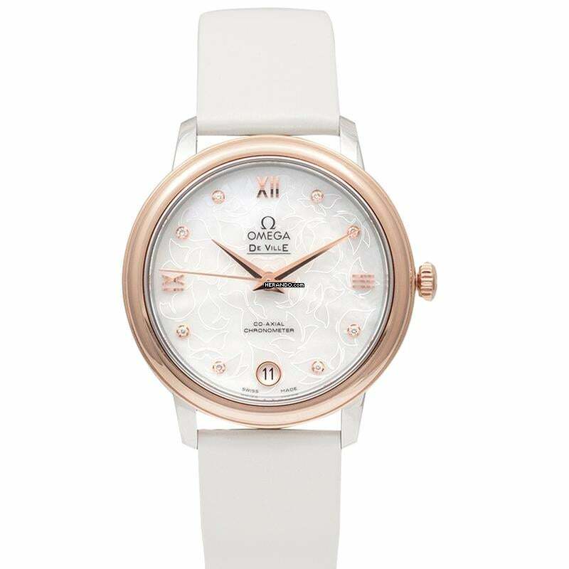 Omega De Ville Prestige 424.22.33.20.55.001 - De Ville Prestige Co-Axial 32.7 mm Butterfly Automatic White Pearled </h1>