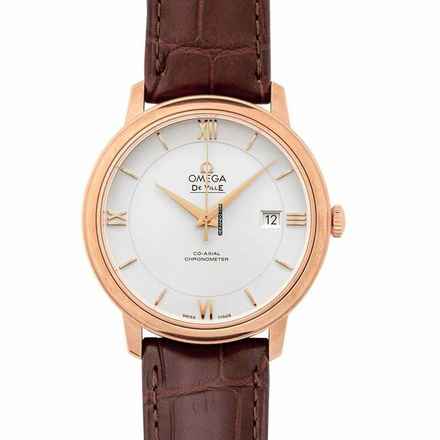  Omega De Ville Prestige 424.53.40.20.02.001 - De Ville Prestige Co-Axial 39.5 mm Automatic Silver Dial Red Gold Me </h1> 