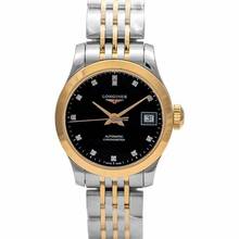 Thumbnail von Longines Record L23205577 - Record Automatic Black Dial Diamond Ladies Watch </h1>