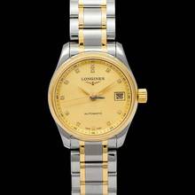 Thumbnail von Longines Master Collection L21285377 - Master Collection Automatic Champagne Dial Diamond Ladies Watch </h1>