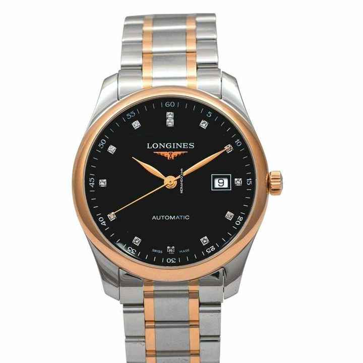  Longines Master Collection L27935577 - Master Collection Automatic Black Dial Diamond Men's Watch </h1> 